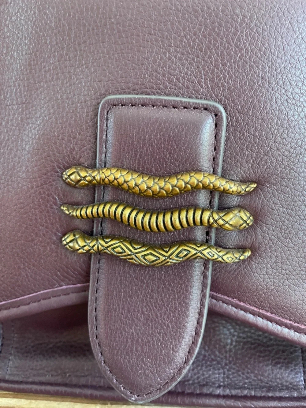Aimee Kestenberg Fierce & Fab Leather Saddle Bag In Oxblood EUC